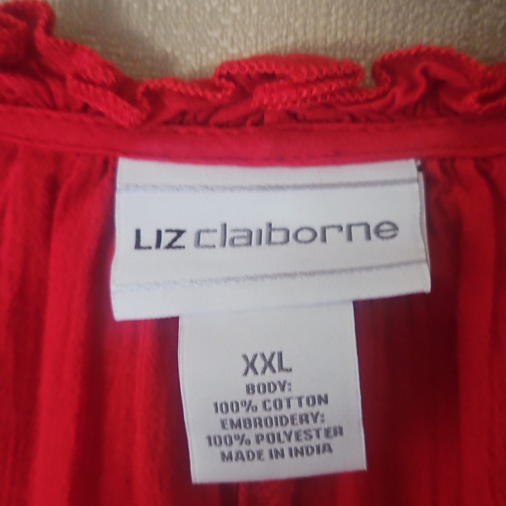 EUC Liz Claibourne Boho Top - Picture 2 of 6